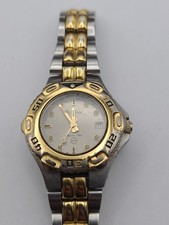 Bulova Quartz Marine Star 2 Tone Gold Silver Date Ladies Watch