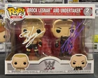 FUNKO POP 2PK – WWE – BROCK LESNAR AND UNDERTAKER Authentic Autograph w/ COA