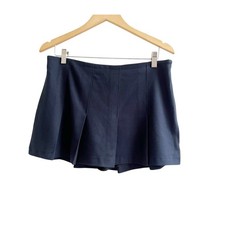 Abercrombie  Fitch Mini Skort Womens Medium Navy Pleated Schoolgirl Preppy