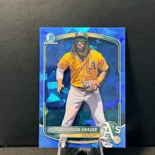 2025 Bowman chrome Sapphire Joshua Kuroda-Grauer BDC-125 Athletics
