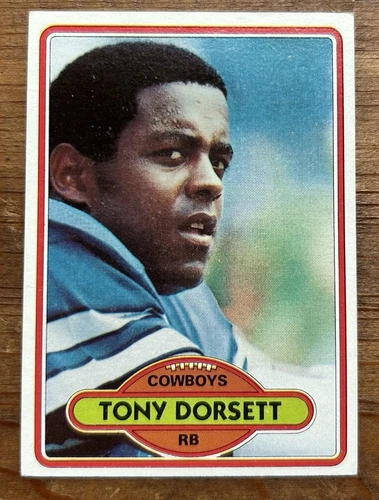 Tony Dorsett 1980 Topps card #330 HOF Dallas Cowboys NFL Vintage