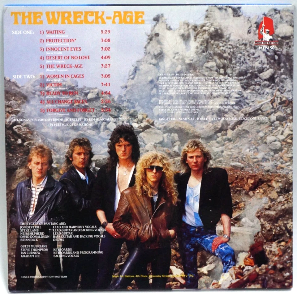 Tygers Of Pan Tang : The Wreck-Age  2CD Deluxe Edition (Japan 2023 Press) - HTF - Image 2 of 4