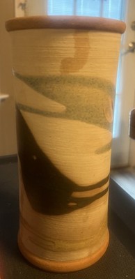 Alfa Dom Pottery Vase Matte Earth Tones Glazes Southwest 8.75  H x 4  W