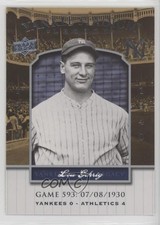 2008 Upper Deck Yankee Stadium Legacy Lou Gehrig #YSL593 HOF n1u