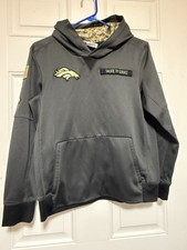 Denver Broncos Salute to Service Hoodie Size Youth Large Kids Military Veteran