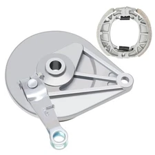  Mini Bike Brake Assembly with Drum Brake Cover Shoes Assembly Replacement for 