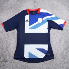 Adidas Team GB Football Jersey Mens Medium London 2012 Olympics Soccer Blue