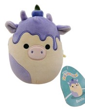 Squishmallows 8" Benito the Blueberry Dessert Cow Stuffed Plush Farm 2023