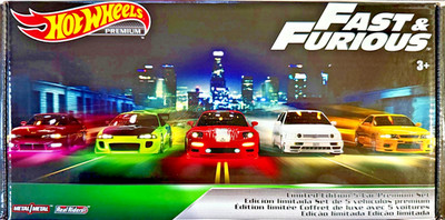 HOT WHEELS - PREMIUM - FAST & FURIOUS - LIMITED EDITION 5 CAR SET - NEU - SEALED