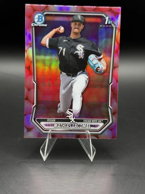 2026 1. Bowman Chrome Mathias Lacombe Kaugummi Snack Pack SSP White Sox
