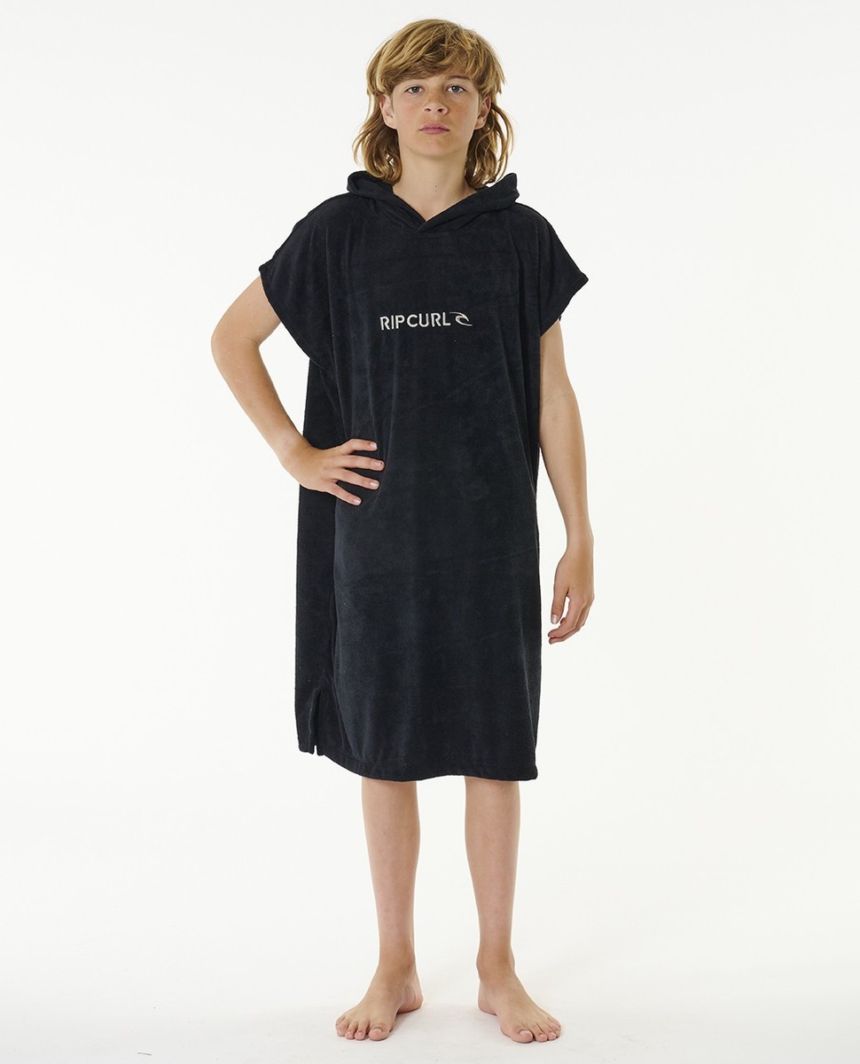 Rip Curl リップカールポンチLogo Hooded Towel ブラック Rip Curl リップカールポンチLogo Hooded Towel ブラック