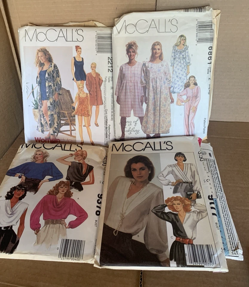 Lot of 12 Easy McCall's Pattern Patron Cut to fit Vintage OLD - Image 4 of 4