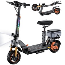 Ruitoo 1600W Electric Scooter Adult w/ Seat Foldable Long Range E-Scooter 34 MPH