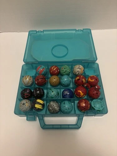 Bakugan Battle Brawlers Lot Of 22 With Carrying Case Vintage Bakugan