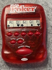 Vintage Radica Handheld Pocket Video Poker 2 Games - Works