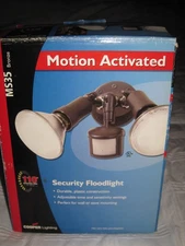COOPER LIGHTING MS35 BRONZE MOTION ACTIVATED SECURITY FLOODLIGHT 110