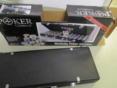 Grimaud Smir 360355 Casino-Set World Poker Tour, schwarzer Aluminium-Koffer
