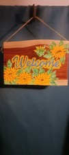 Welcome Sign With Sunflowers