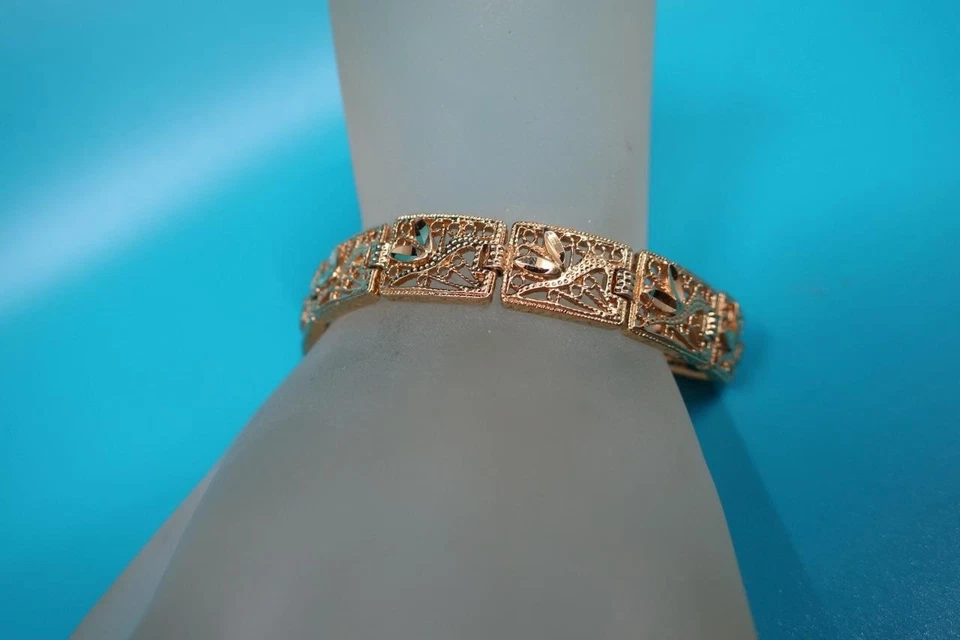 COLLAR CADENA HOJA ORO AVON ++ PULSERA TENIS BRAZALETE CUERO PULSERAS Foto 4 de 4