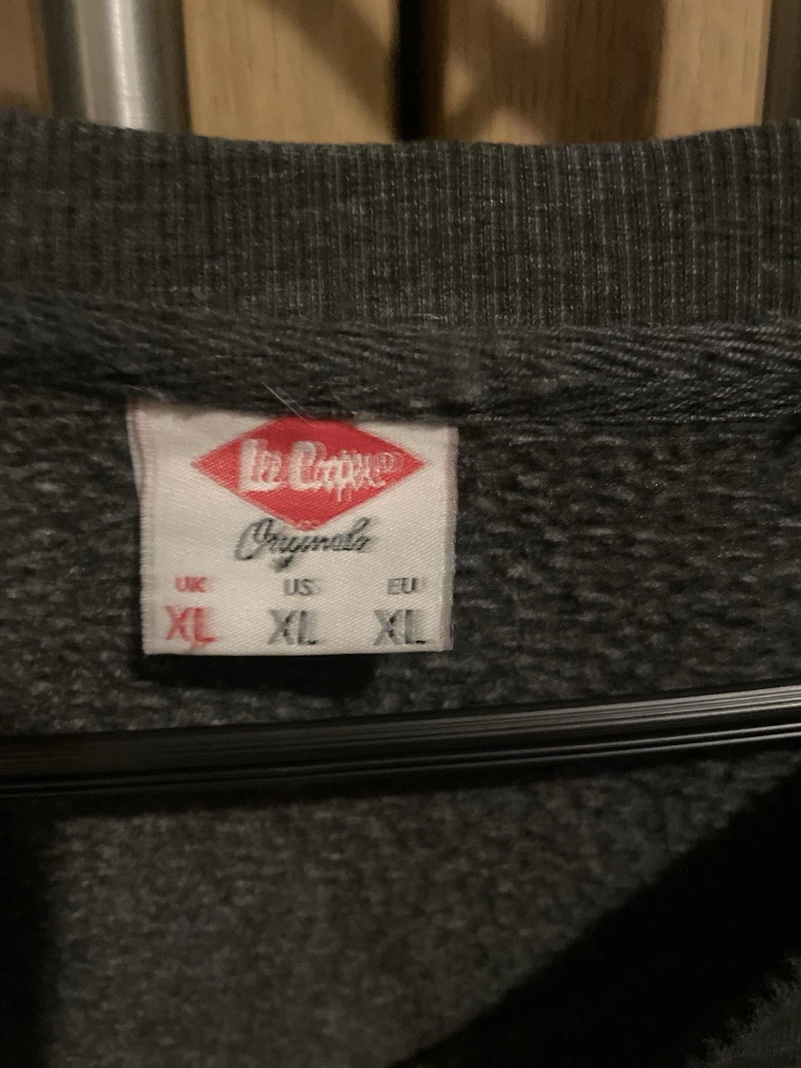 Sudadera Lee Cooper Hombre Gris Talla M Buen Estado