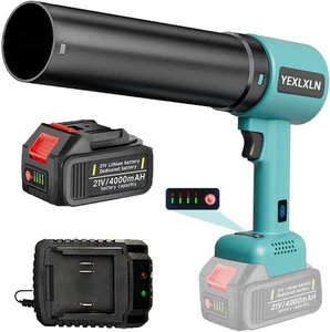 Cordless Leaf Blower, Leaf Blower Cordless with 4.0Ah Battery 150 MPH 21 V Turbo