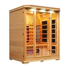 Infrared Sauna 3 Person Solara FULL SPECTRUM Nano Carbon heaters Vidalux