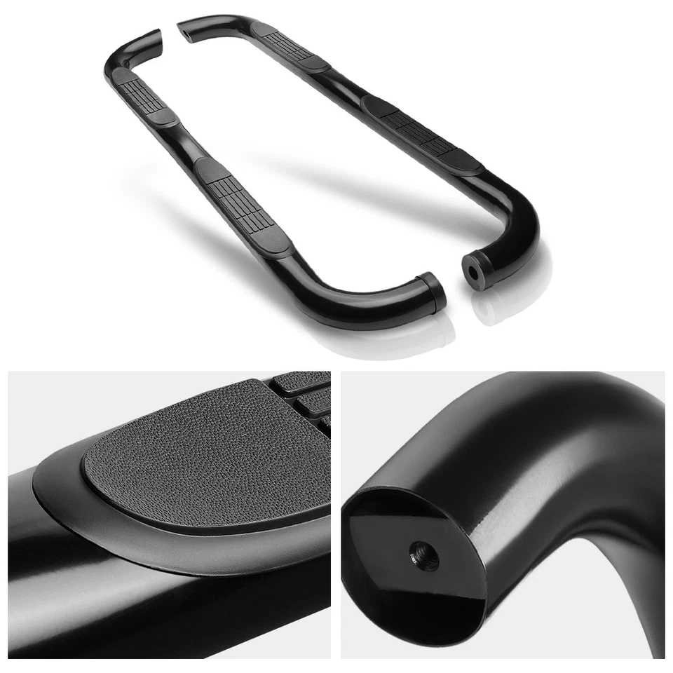 Barra de estribos de tubo redondo de 3" para Ford Ranger 98-11 cabina extendida/súper Foto 2 de 4