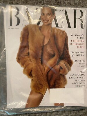 CHRISTY TURLINGTON - Harper's Bazaar Magazine - May 2024 - BRAND NEW