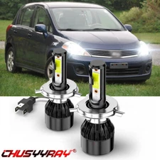 For Nissan Versa 2007-2019 LED Headlight Kit H4 9003 6000K White High/Low Bulbs