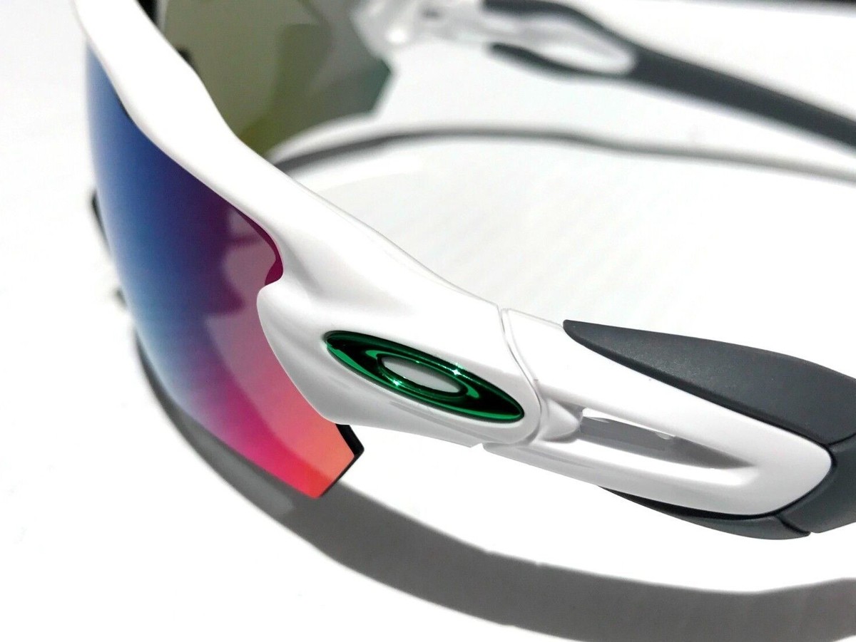 NEW Oakley RADAR EV PATH Shiny White POLARIZED Galaxy Jade Lens 