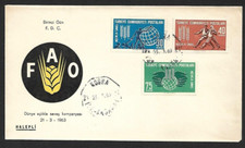 Turkey Turkiye 1963 FAO Freedom From Hunger Campaign FDC
