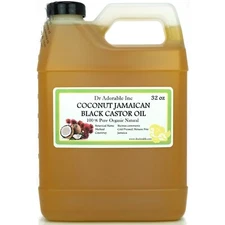 Natural Coconut Jamaican Black Castor Oil 100 % Pure Organic Healthy Hair Care!