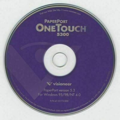 Visioneer OneTouch 5300 Scanner PaperPort 5.3 Software CD Windows 95 98 NT 4.0
