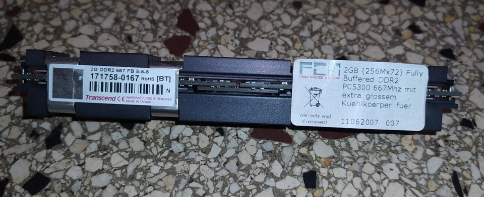 Apple Mac Pro 1,1 2,1 3,1 2GB PC2-5300 DDR2 667 MHz ECC RAM - Image 2 of 4