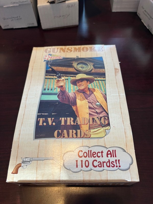 Gunsmoke by Pacific Trading in 1993 EMPTY FACTORY BOX - MINT!!!!!