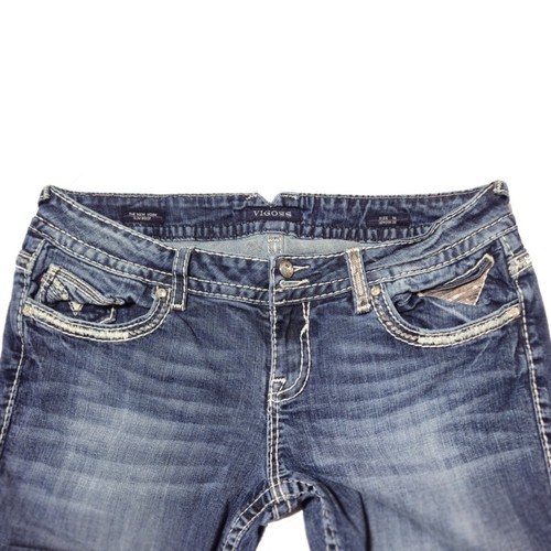 Vigoss Jeans Size 16 Inseam 27 The New York Slim Boot Embellishments flap pocket - Picture 10 of 16