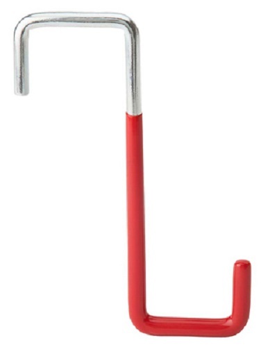(12) ea National Mfg N271-009 2219BC 6" Red Vinyl Coated Metal Rafter Hooks - Picture 3 of 6