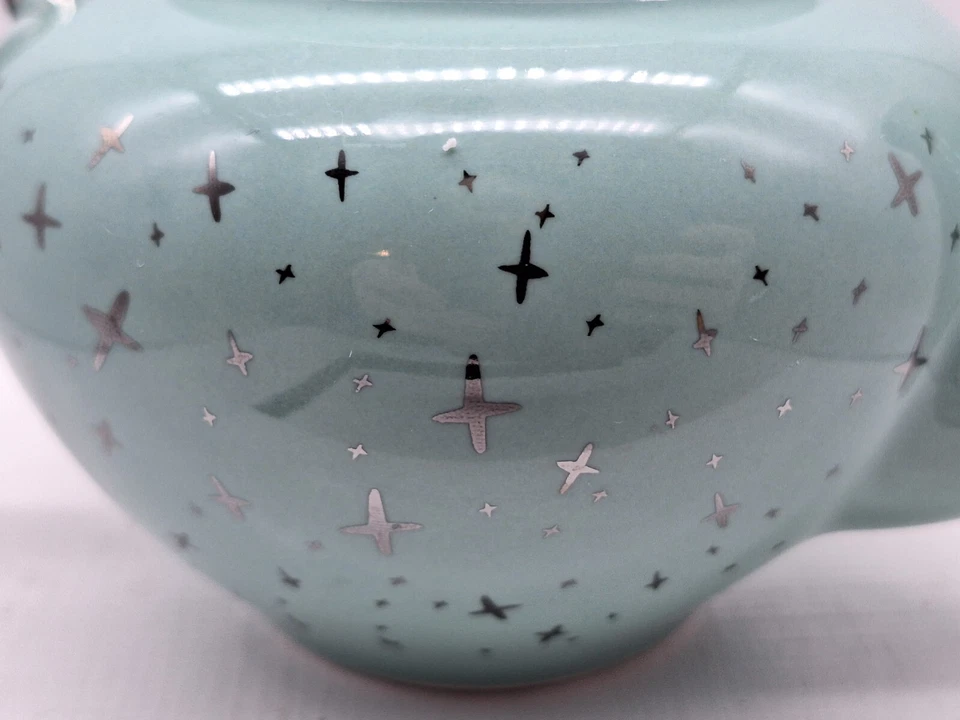 Tetera y tapa Pottery Barn Kids repuesto azul plata estrellas 2021 3 pulgadas Foto 2 de 4