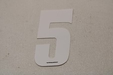 OLD MID SCHOOL BMX NUMBER PLATE STICKER DECAL - 3" - STOCK A - 61