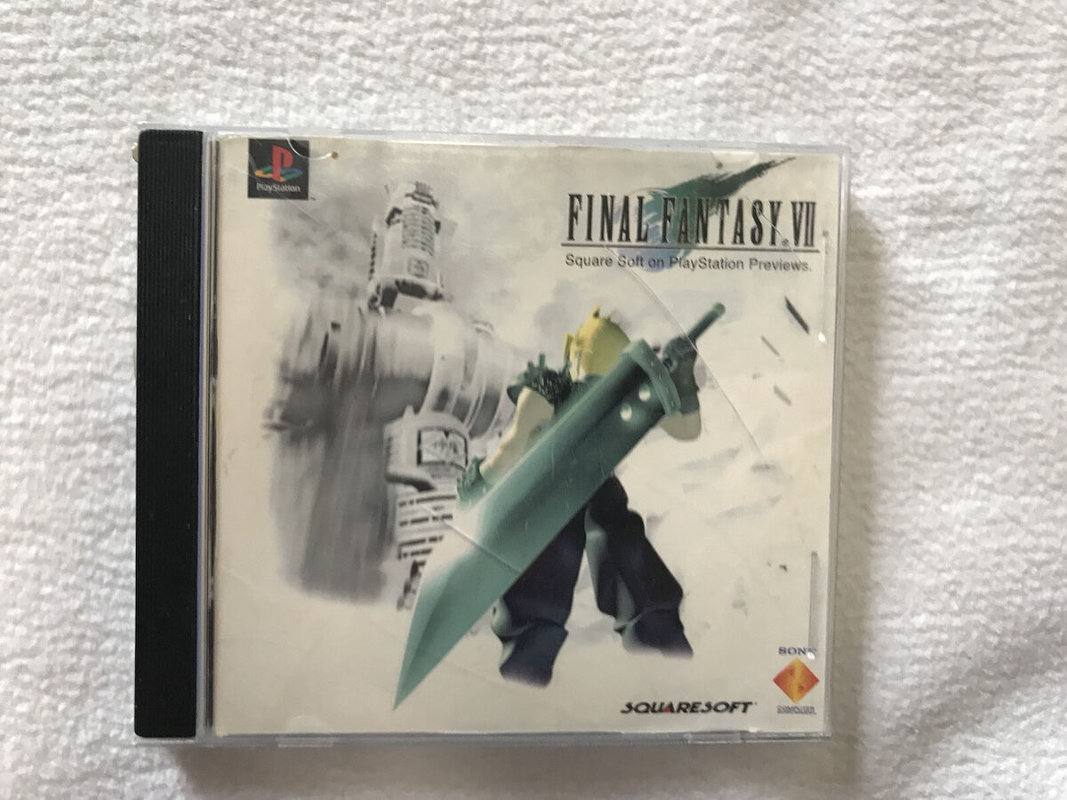 Final Fantasy VII 7 Preview Demo Disc w/ Sleeve (Sony PSX Final Fantasy VII 7 Preview Demo Disc w/ Sleeve (Sony PSX