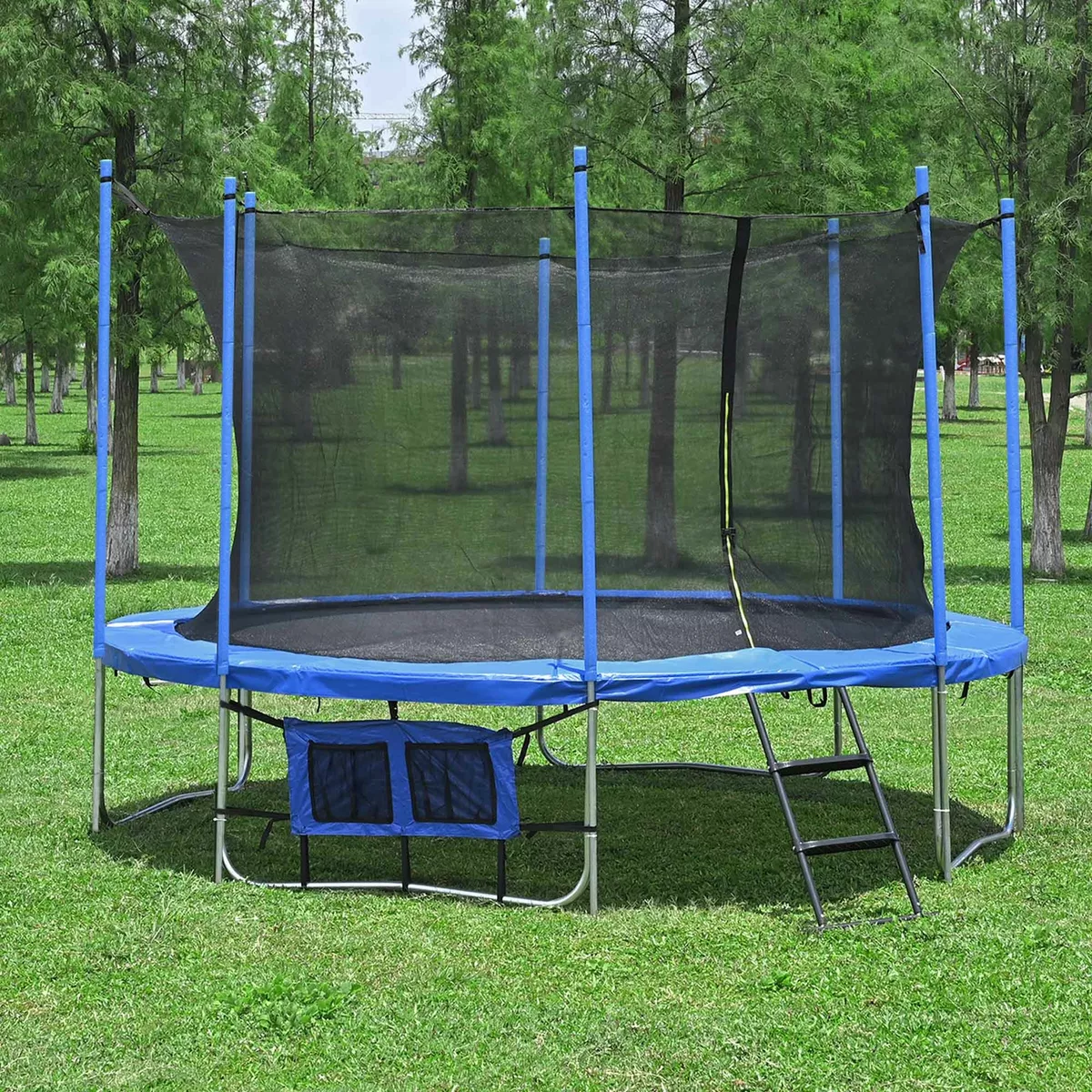 Trampoline cage clearance