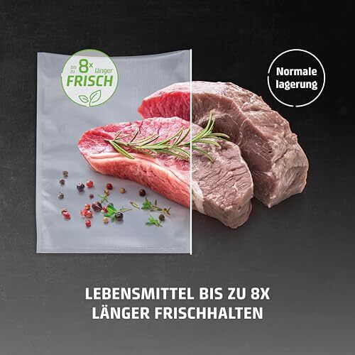 Caso VC 10 Vakuumiermaschine (1340) / 30 cm lang Schweißnaht / Natur Ran - Bild 7 von 7