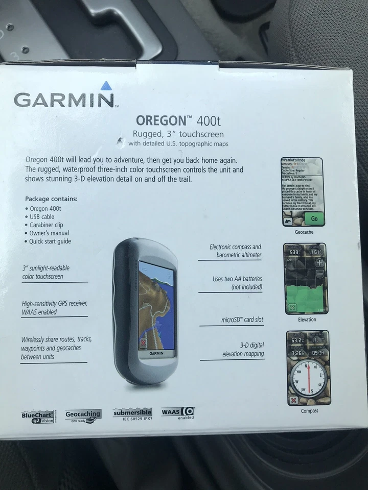 Garmin OREGON 400t GPS Bundle 2Gb MicroSD Card Belt Clip Manuals Free Shipping - Image 2 of 4