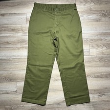 Boy Scouts Of America Pants Mens 36 Green Canvas Twill Official Uniform USA