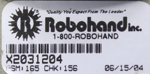 Robohand X2031204 Pneumatic PSM: 165 CHK: 156 Gripper with Warranty - Picture 6 of 6