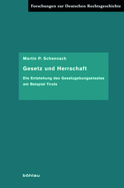 Martin P. Schennach / Gesetz und Herrschaft - Martin P. Schennach