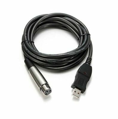 USB AUF XLR MIC LINK KABEL FÜR AUDIO TECHNICA AT2035 AT 2035 KONDENSATOR MIKROFON
