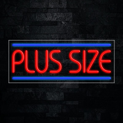 Plus Size LED Neon Sign 30''L x 12''H #30611