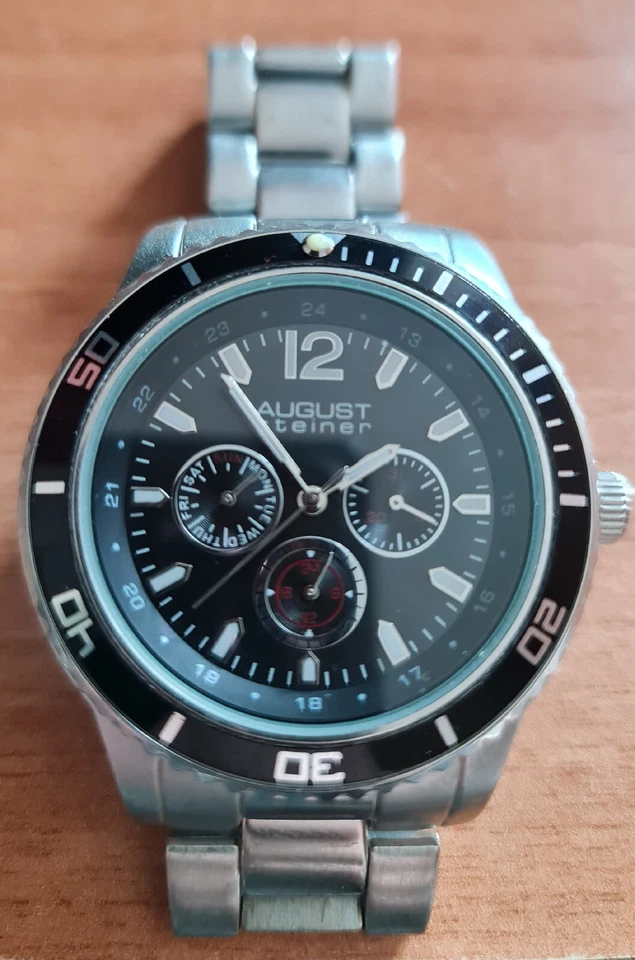 Orologio Uomo acciaio AUGUST STEINER Water Resistant 3 ATM - Immagine 2 di 4