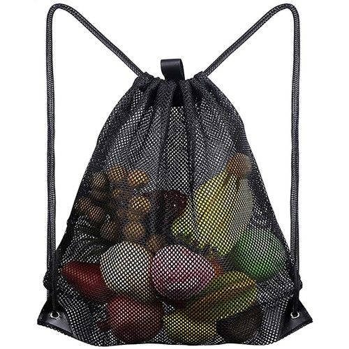Drawstring vente en gros Swimming Bag Drawstring Mesh Backpack Mesh Drawstring Sling Bag